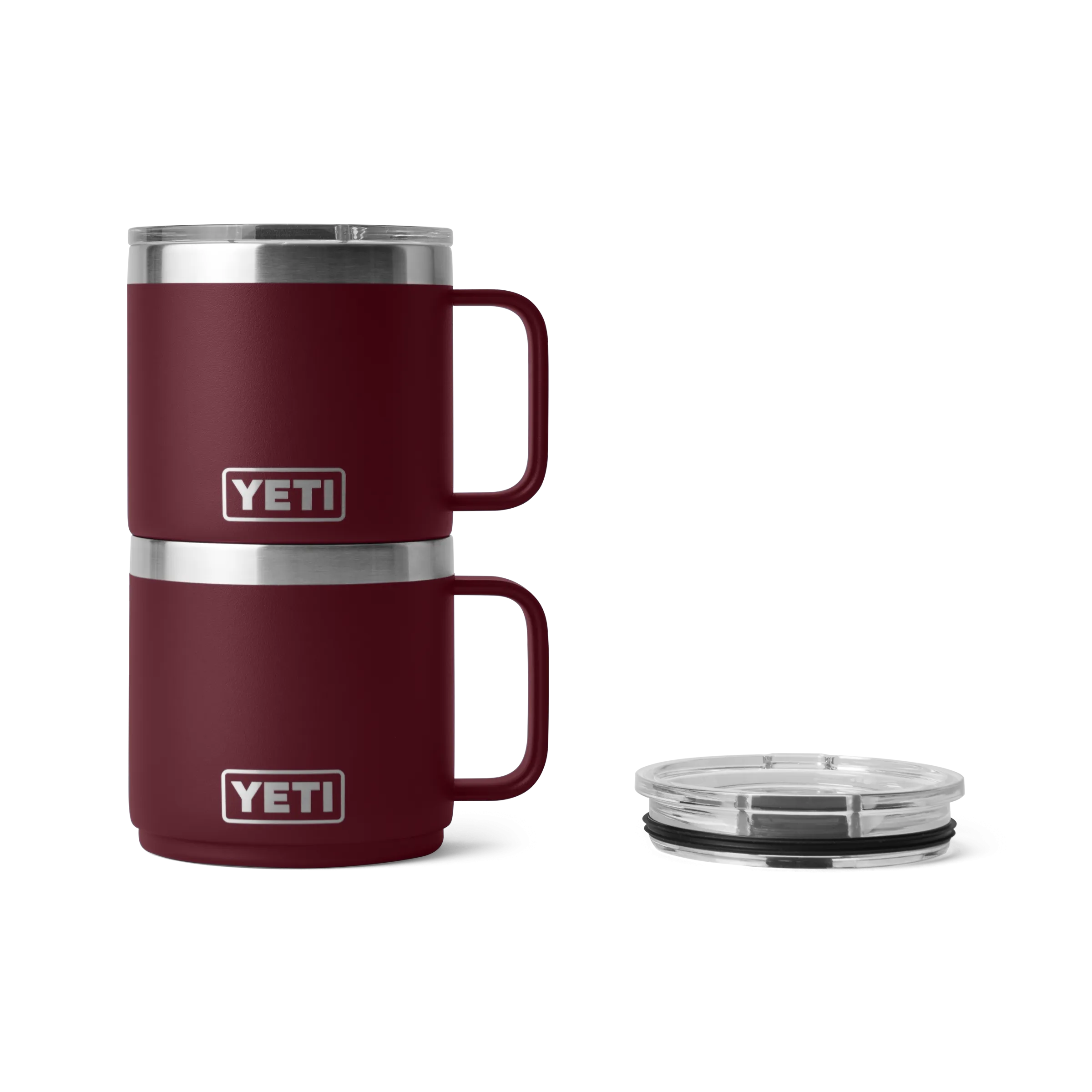 Yeti Rambler 14oz/414ml Stackable Mug 2.0 with Magslider Lid - Wild Vine Red