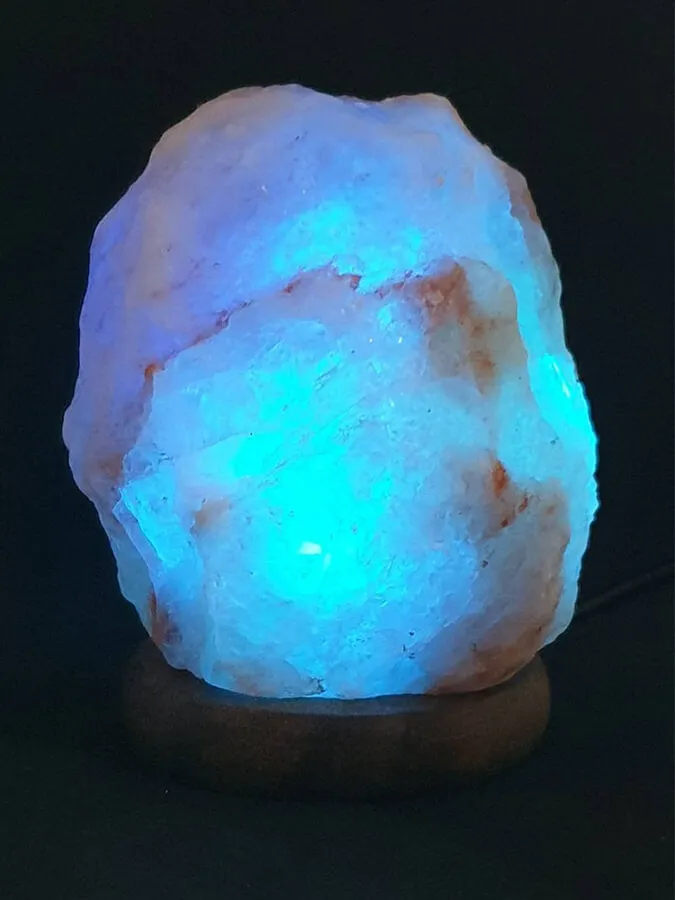 Yoga Studio Natural Himalayan Salt Lamp - USB Colour Changing (1kg)